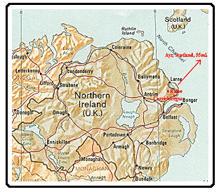map of N. Ireland