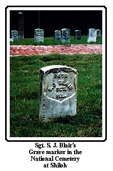 Sgt. Blair's grave